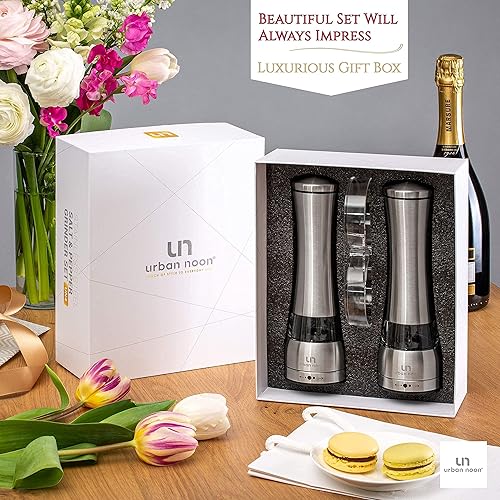 Miniatura 2 de Paquete de molinillo manual de sal y pimienta UN4 y juego de salero y pimentero