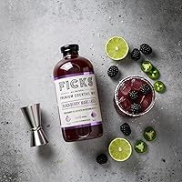 Vista 4 de Ficks Mezcla de cóctel prémium (Margarita de mora, 32 onzas líquidas (paquete de 2))