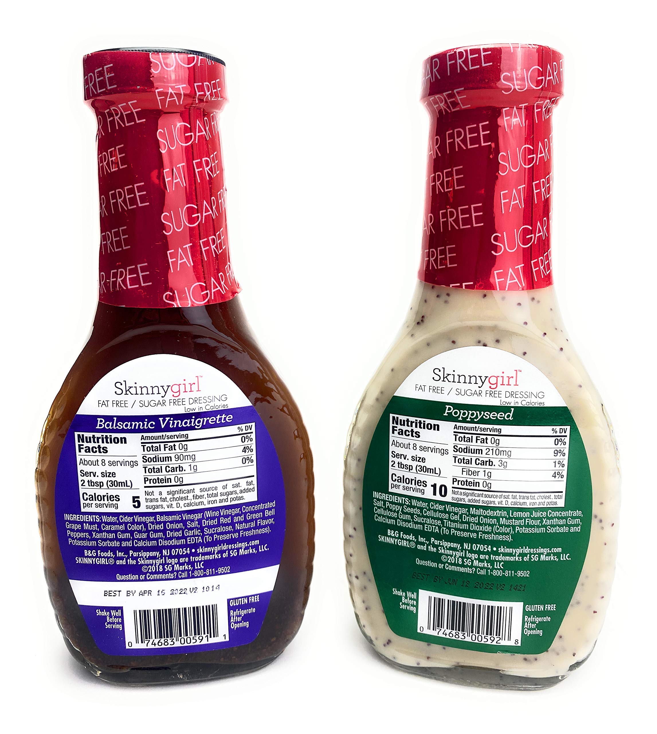 Amazon.com : Skinny Girl Poppyseed Dressing and Balsamic Vinaigrette  Dressings 8 fl oz (2 Pack) : Grocery & Gourmet Food