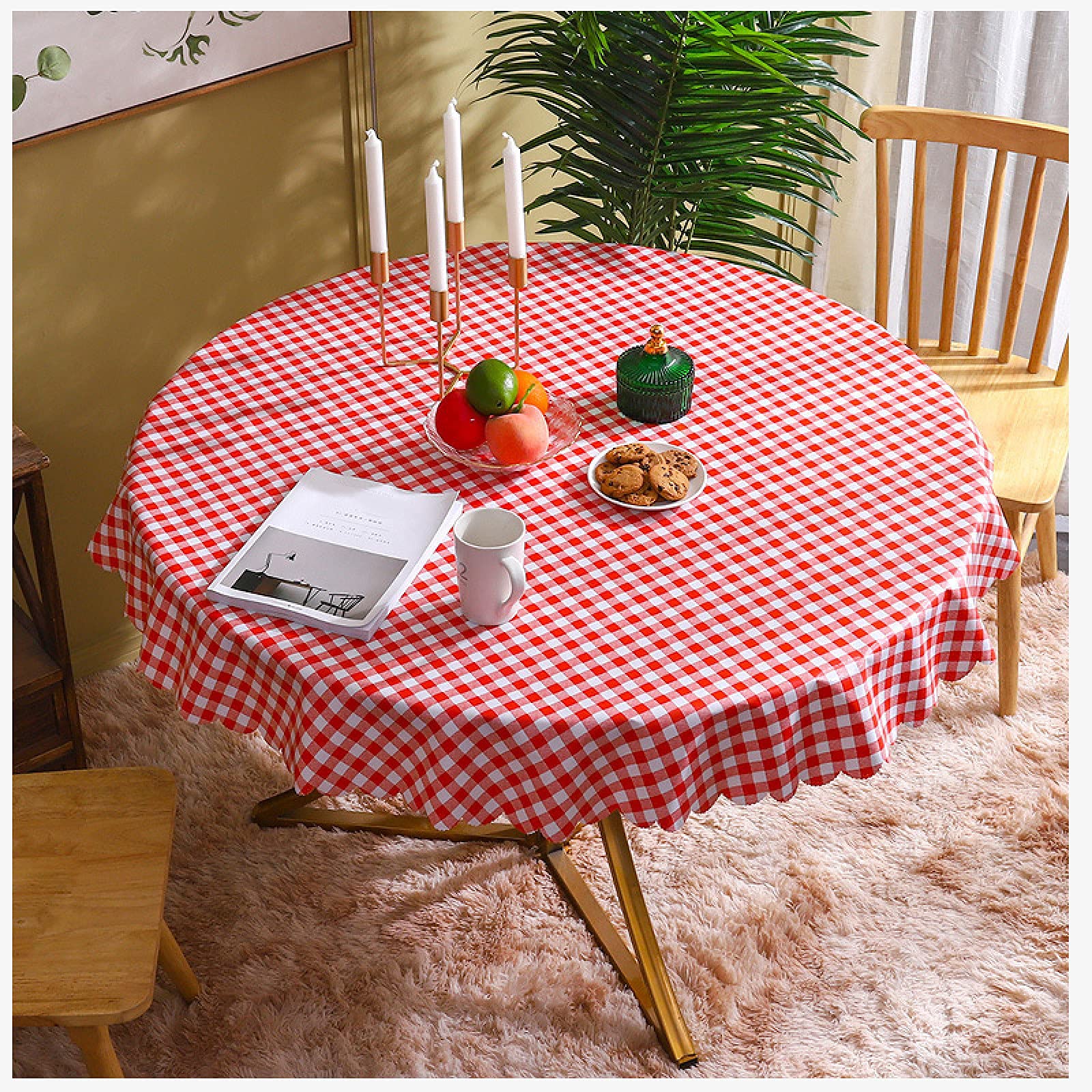 Couverture de table en PVC résistant aux taches aspect moderne chic