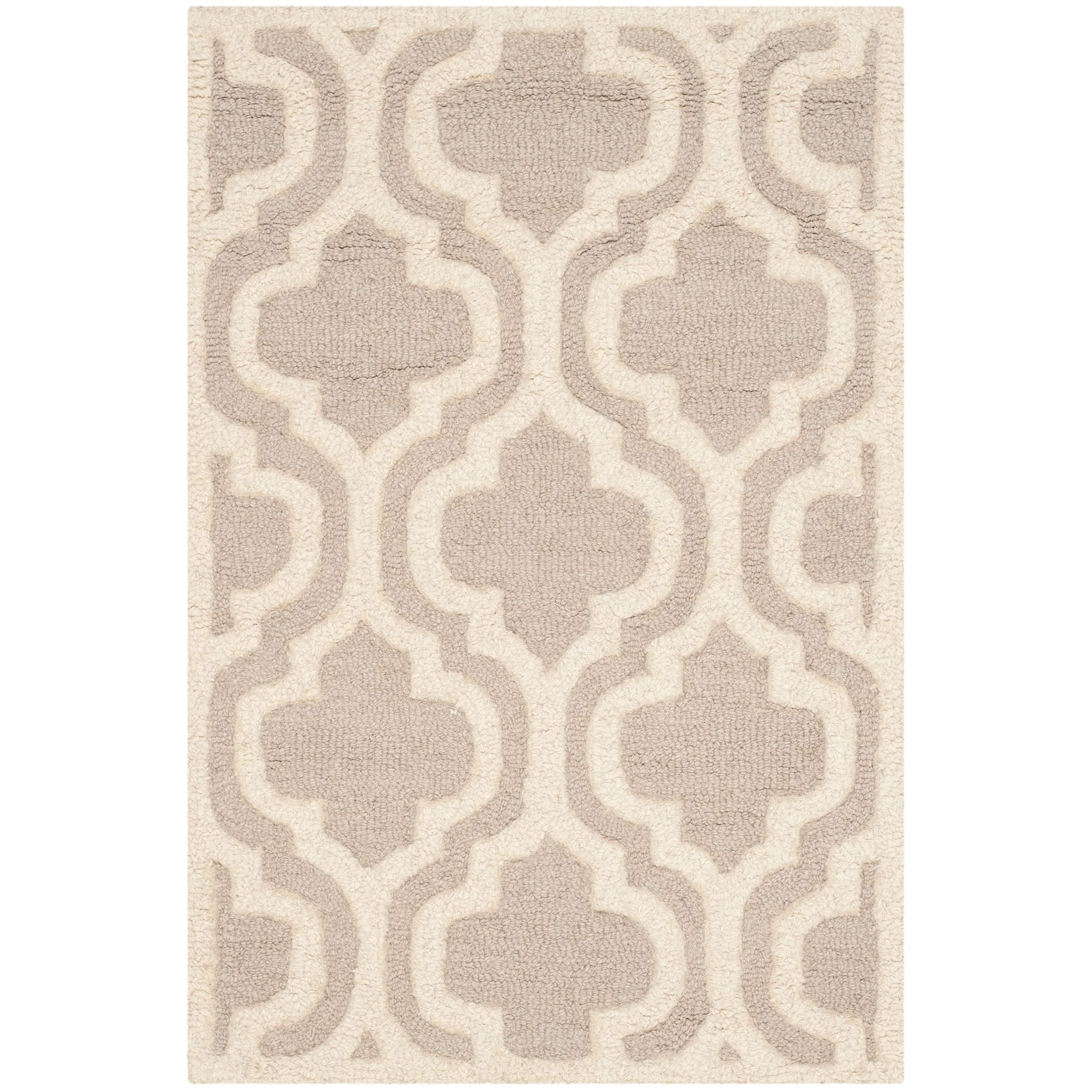 SAFAVIEH Cambridge Collection Accent Rug - 2' x 3', Mocha & Ivory, Handmade Moroccan Wool, Ideal for High Traffic Areas in Entryway, Living Room, Bedroom (CAM152B)
