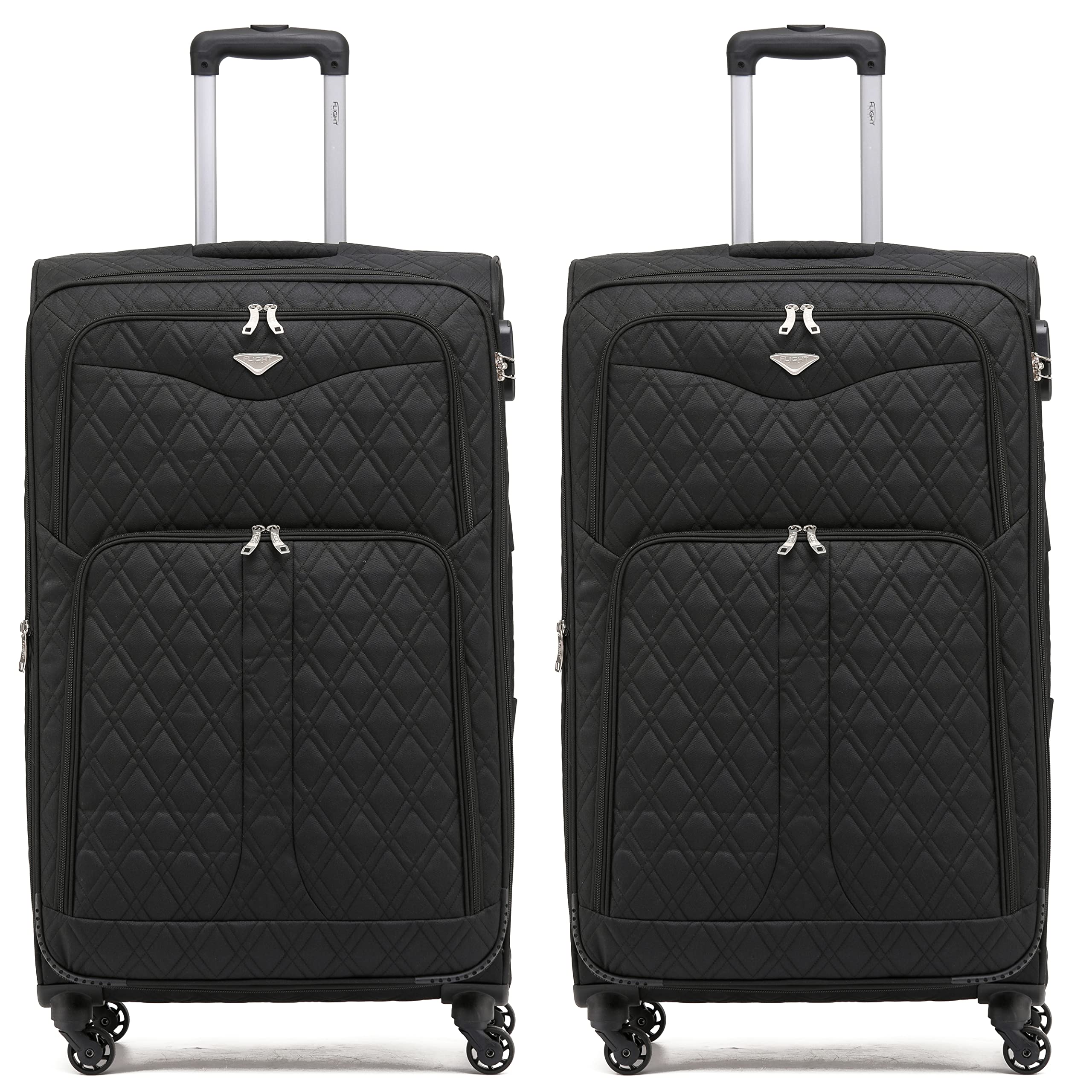 Flight Knight Lightweight 4 Wheel 800D Soft Case Suitcases Anti Crack Cabin & Hold Luggage Options Approved for Over 100 Airlines Including easyJet, BA & Many More! — view 9