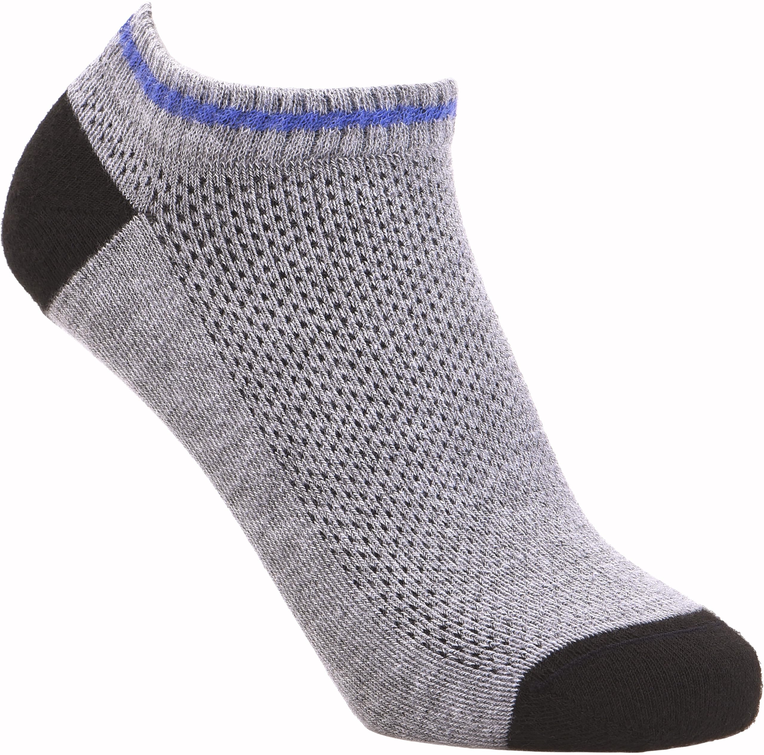 Cosyfeet Unisex Grey Extra Roomy Coolmax® Seam‑Free Trainer Socks - M