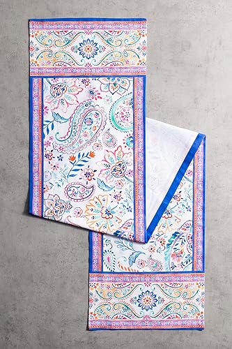 Miniatura 2 de Maison d' Hermine Camino de mesa 100% algodón de 14.50 x 72 pulgadas, camino de mesa decorativo de Pascua para comedor, fiestas de bufé y