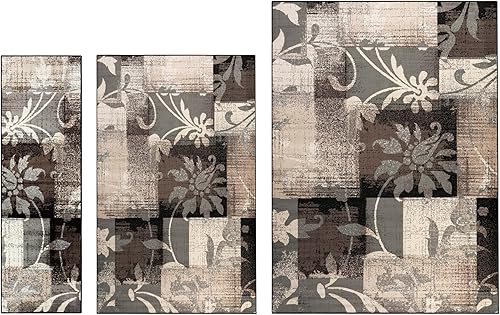 Miniatura 149 de Superior Alfombra interior con respaldo de yute, perfecta para entrada, oficina, sala de estar/comedor, dormitorio, cocina, piso, decoración moderna