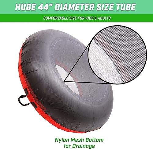 Miniatura 5 de GoSports Tubo de río resistente de 44 pulgadas con cubierta de lona premium - Tubo de río de grado comercial - Estrellas y rayas