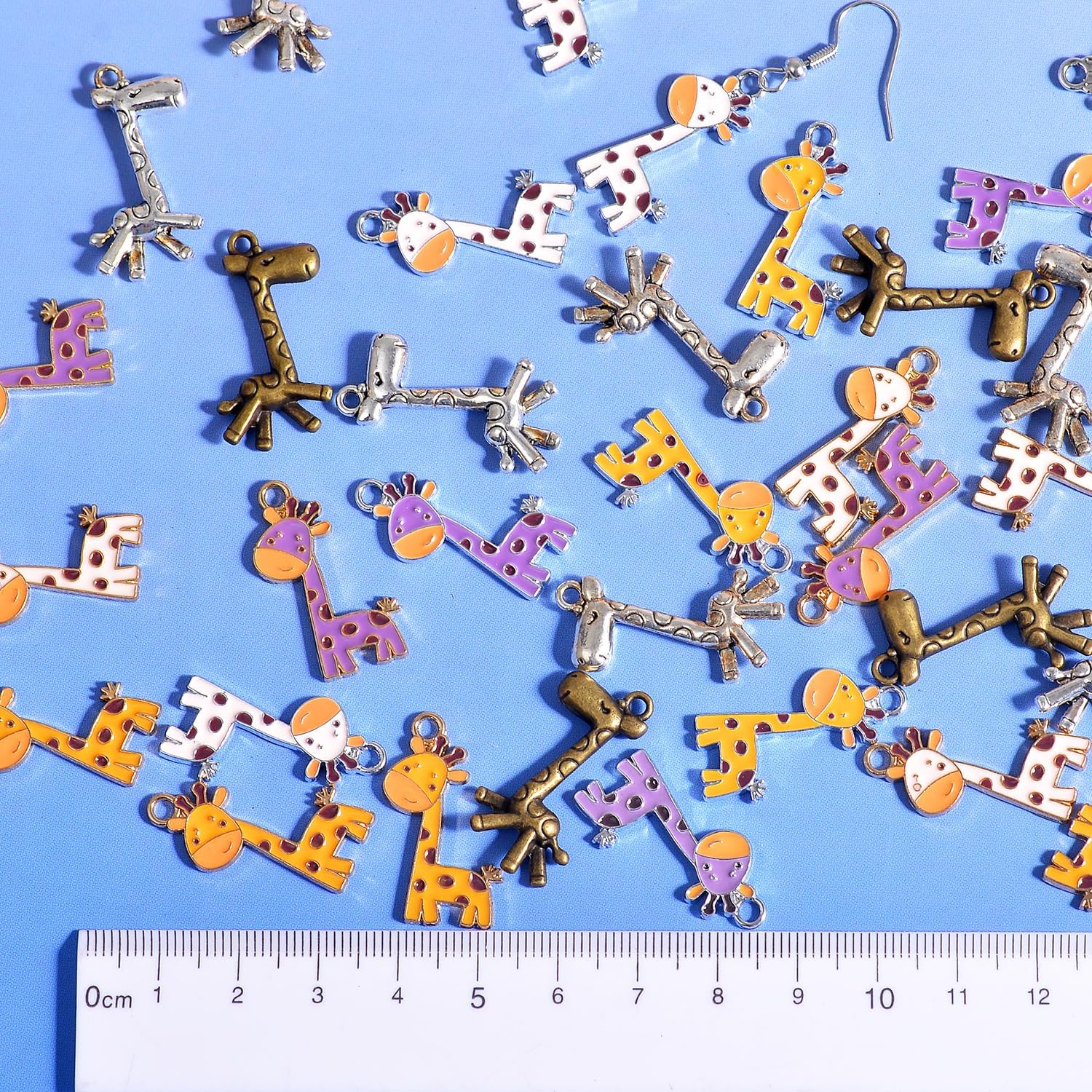 Stino Paired Bulk Enamel & Metal Charms for Jewelry Making, Colorful Metal Pendant for Bracelet Necklace and Crafting - Image 7