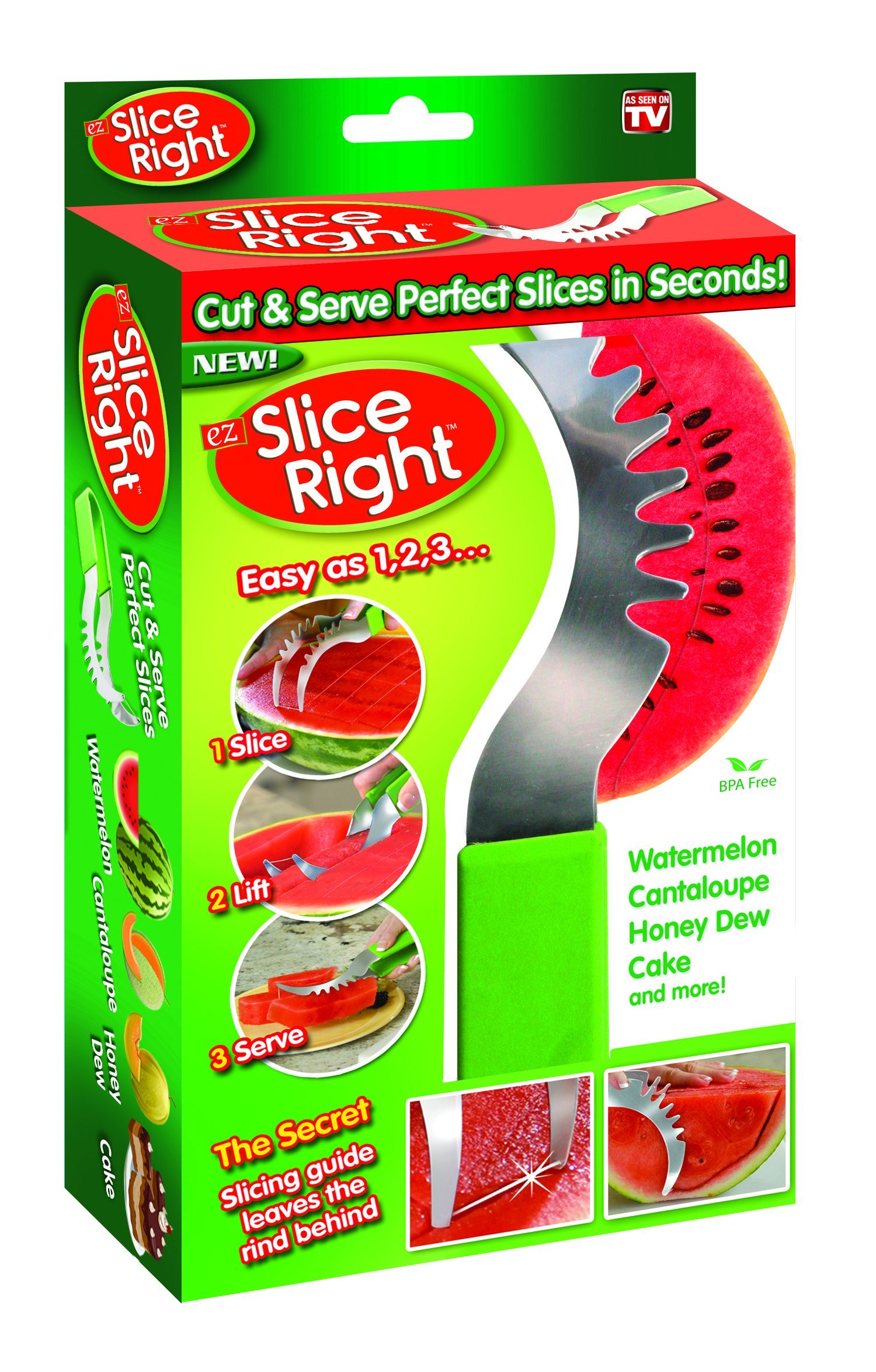 Spark Innovators, Green SR-MC12 Right Melon Slicer, 1 x 1.5 x 9 inches