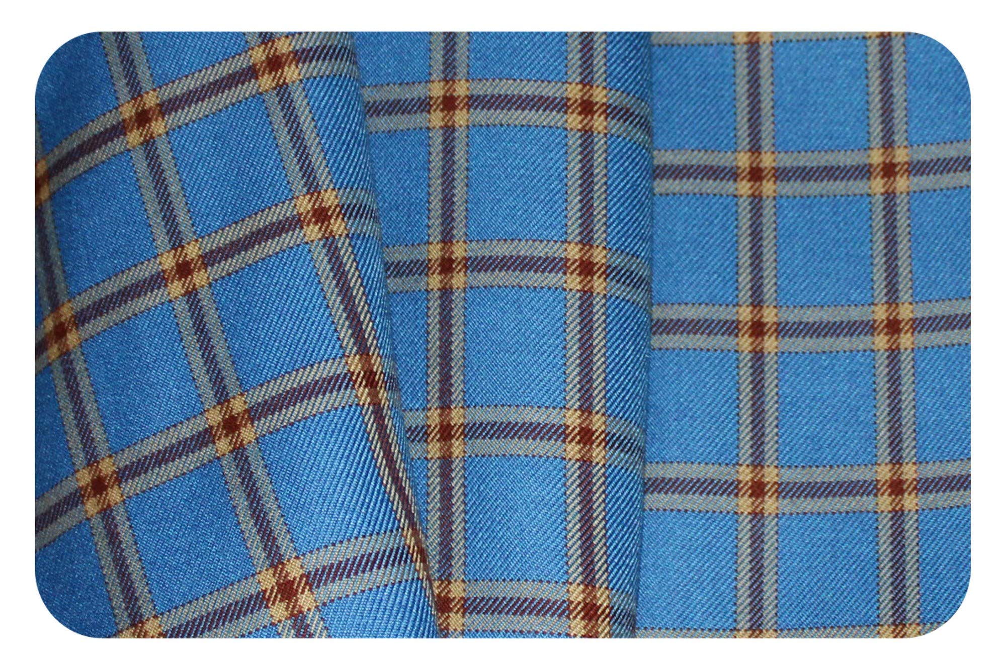 Men's Cotton Polyester Blend Tweed Checkered Blazer & Jacket Fabric Unstitched (2 m,Free Size)-image-49