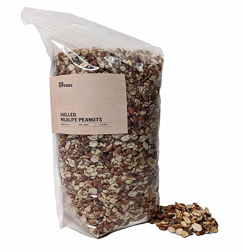 Miniatura 7 de Old Potters Cacahuetes sin cáscara de vida silvestre, 10 libras para pájaros, ardillas y vida silvestre. Cultivado en Estados Unidos, sin OMG,