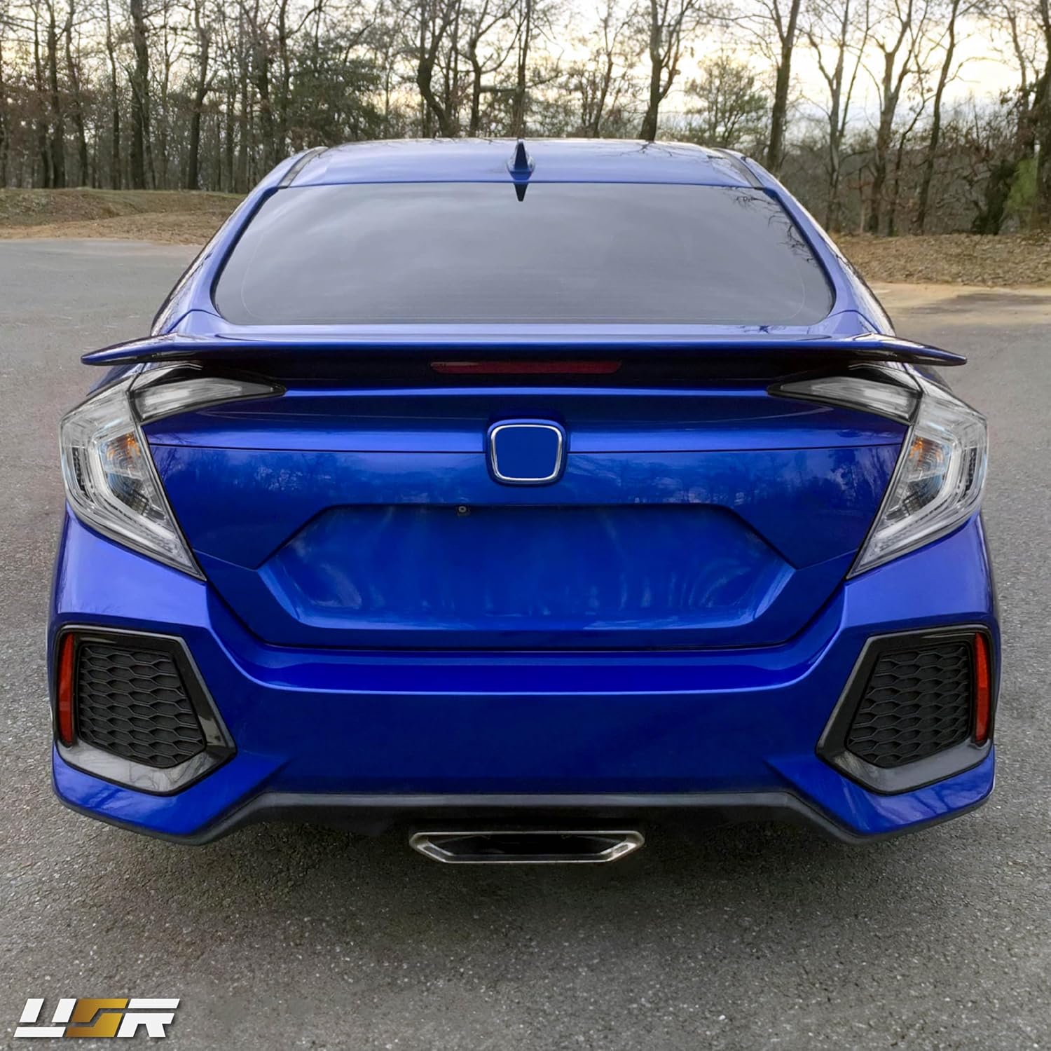 USR 16-21 FC1/FC2 Sedan Tail Light – Rear Tail Lamps 4pc Set (Left + Right) Compatible with 2016-2021 Honda Civic 4 Door All Models DX, EX, LX, Sport, Touring and Si (CLEAR LENS TAIL LIGHTS 4-PIECES)