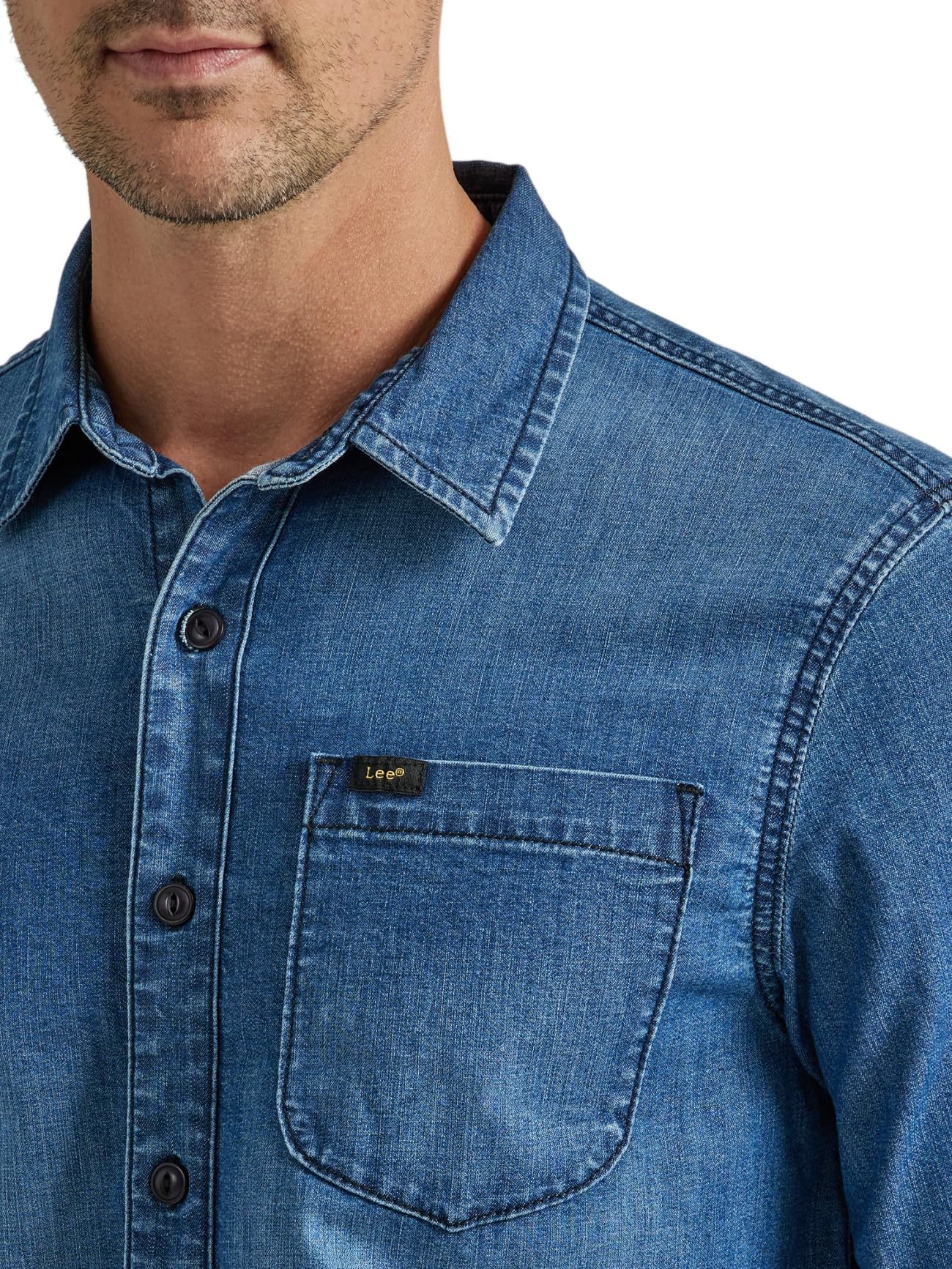 Lee All Purpose Classic Fit Long Sleeve Shirt Camisa Abotonada Hombre (Pack de 1)