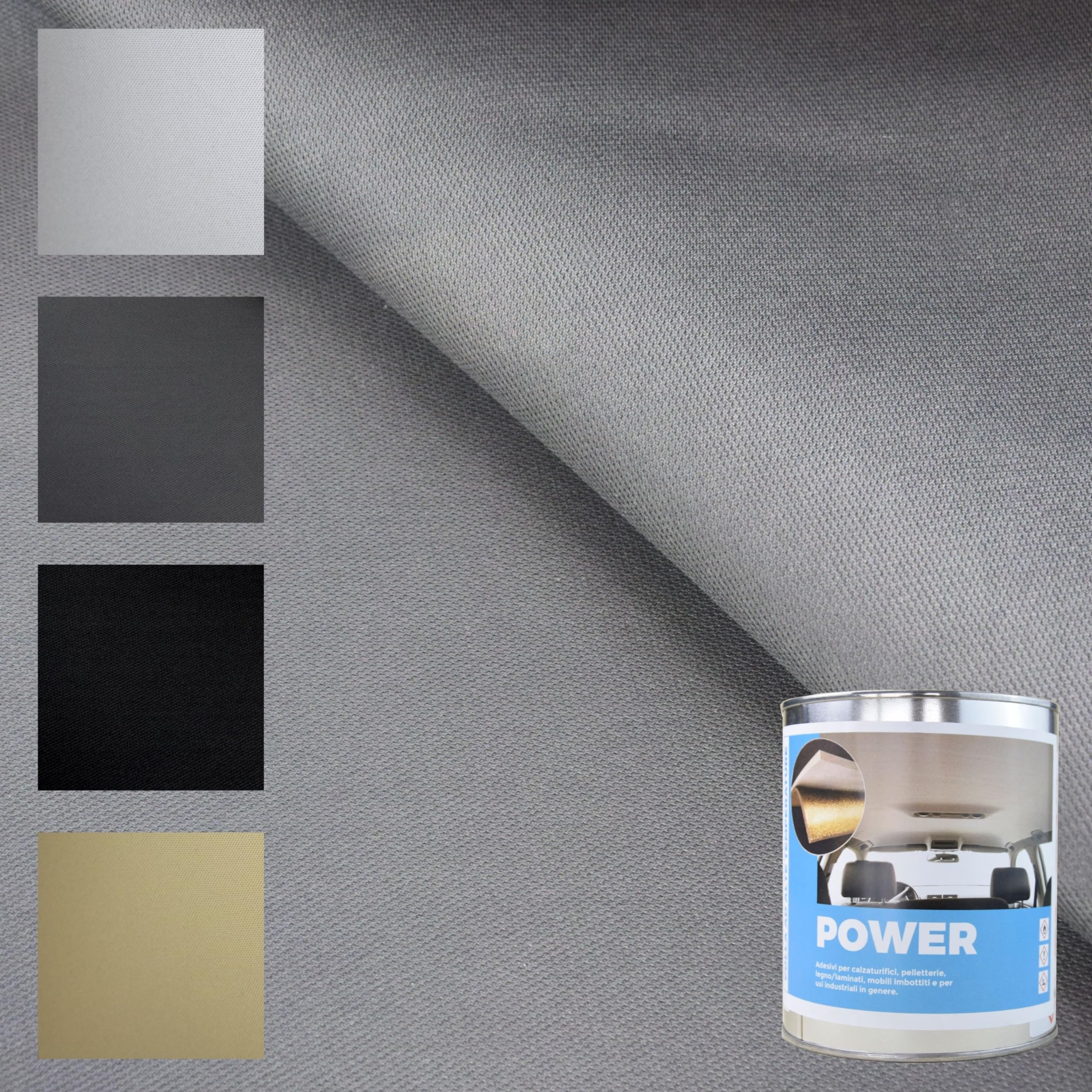 Ciel de toit voiture décollé ? Solution kit tissu gris et colle thermique - 7
