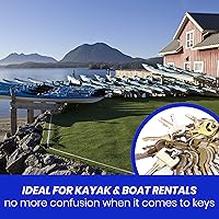 Vista 5 de Rollable Key Case, Roll Up Key Organizer, Roll Up Key Case, Flexible Durable Vinyl, 50 Keys