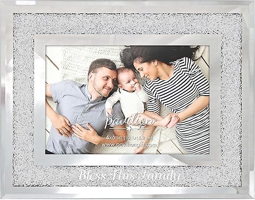 Miniatura 6 de Pavilion Gift Company Glorious Occasions, marco de fotos de cristal rosa para damas de honor, 6 x 4 pulgadas, color melocotón