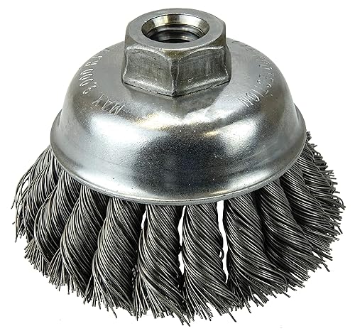 Weiler 12746 Cepillo de alambre con extremo de nudo, 3-12 pulgadas de longitud