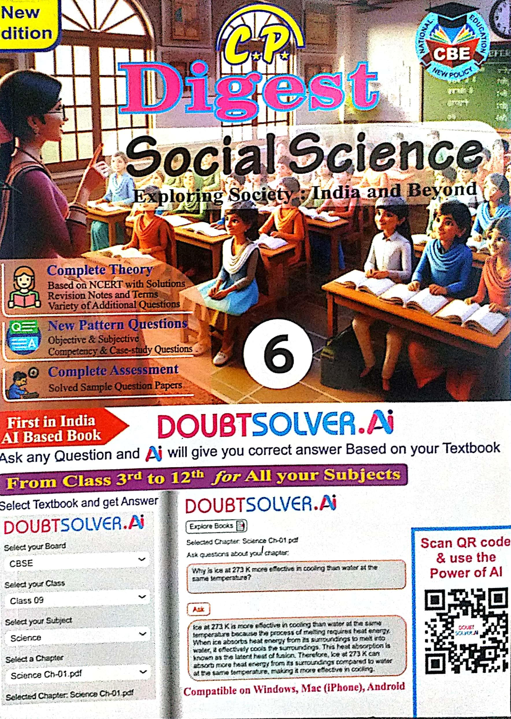 CP Digest Class 6 Social Science (Exploring Society & India And Beyond)  Guide Based On New NCERT Books 2024 : Convent Publications: Amazon.in: Books