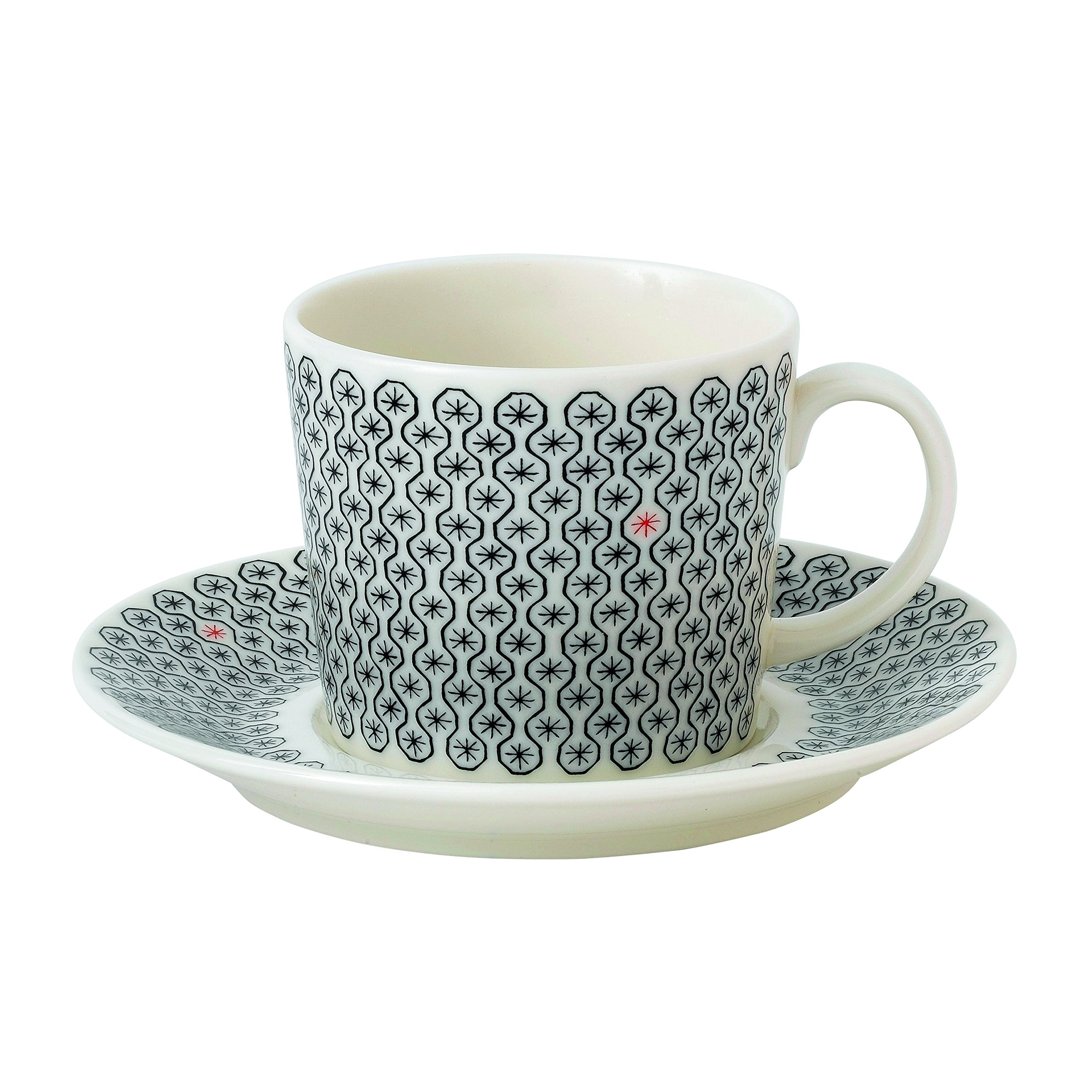 Royal Doulton Charlene Mullen Foulard Star Teacup and Saucer: Cups