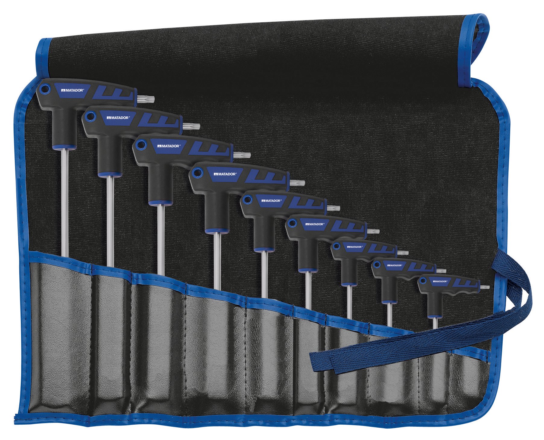 Set de clés poignées en T Torx T10-T50 MATADOR 0446 9090 de 2k pièces
