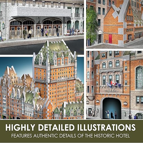 Vista 14 de Wrebbit3D Notre-Dame de Paris 3D Puzzle 830 piezas de rompecabezas Colección de castillos y catedrales