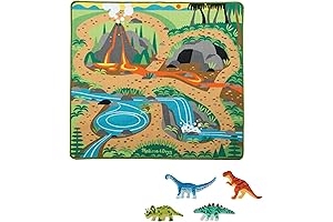 Melissa & Doug Pull Back Dinosaurs on the Farm Play Mat