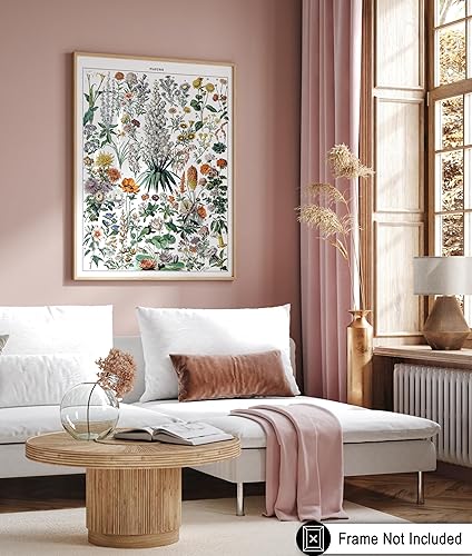 Miniatura 25 de Poster Master Póster vintage de orquídea, estampado de flores retro, arte de pared de plantas exóticas, arte botánico, regalo para hombres y