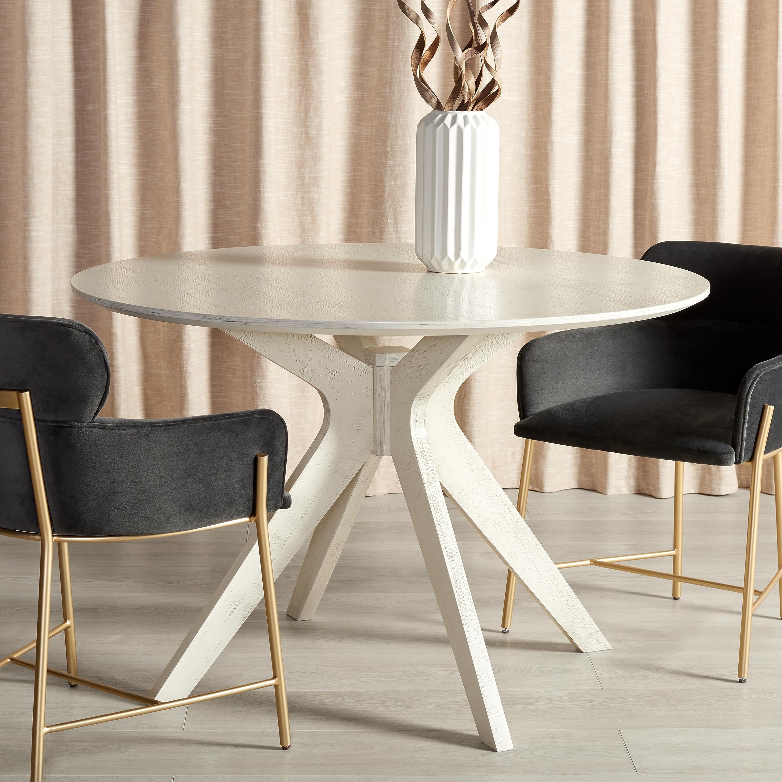 Amazon.com - Modway Platter 47" Mid-Century Modern Round Kitchen and ...