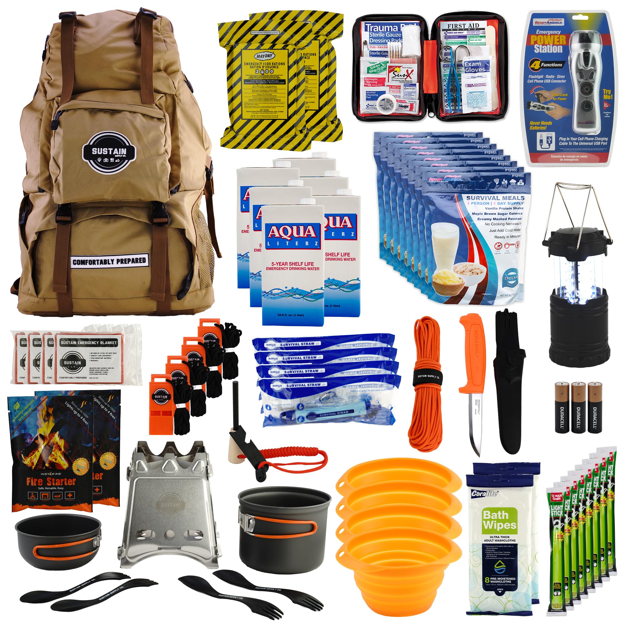 Ready America 70492 Comfort Sustain Supply, 4 persons