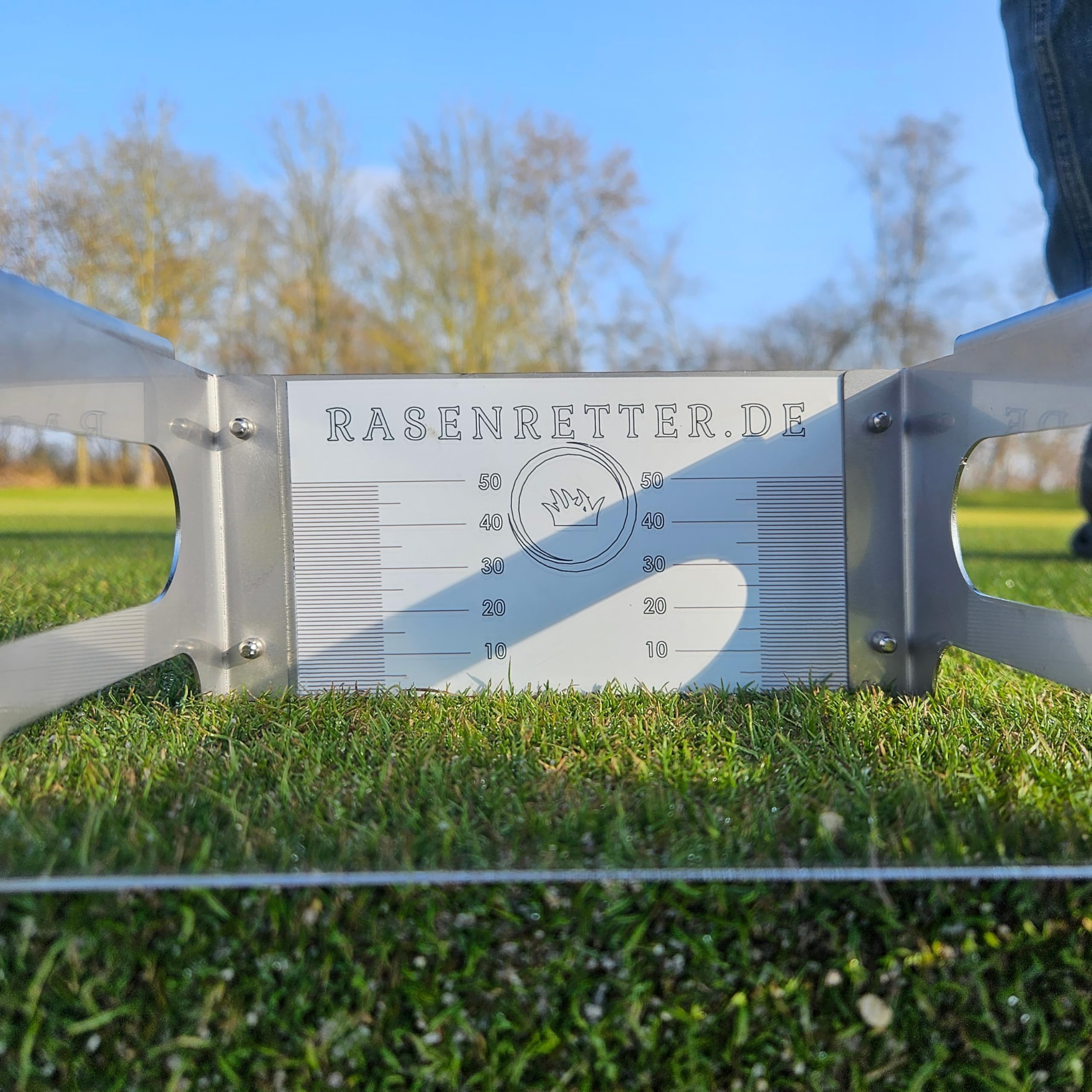 de HOC Schnitthöhenmesser für Rasen/Rasenmäher