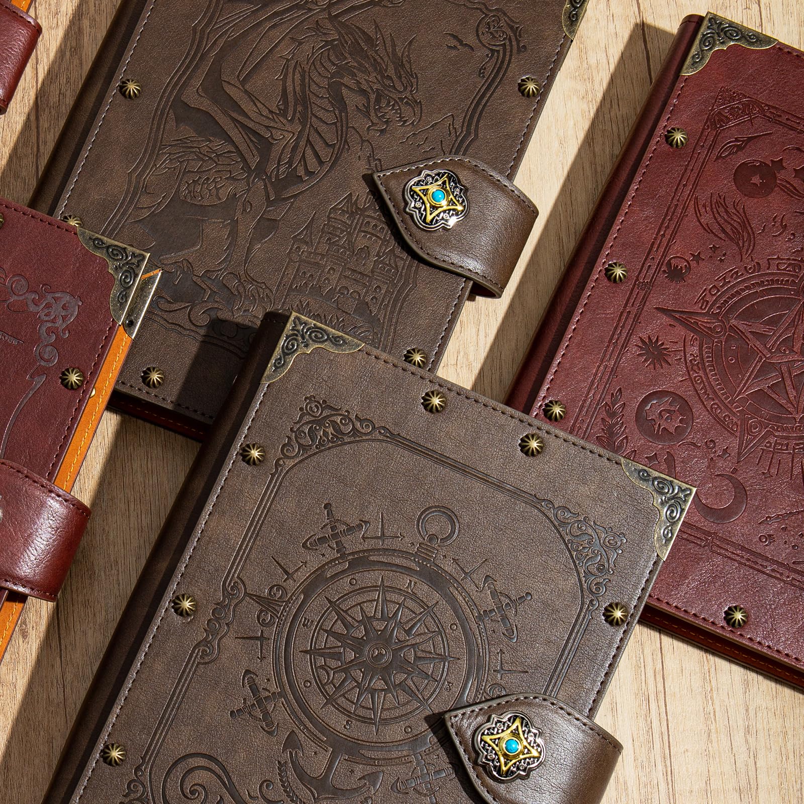 DUROTAN Carnet de notes DND Dragon - Classeur A5 unique - 400 pages - Pour donjons et dragons - Cadeau - Accessoires D&D - Carnet de croquis - Agenda quotidien