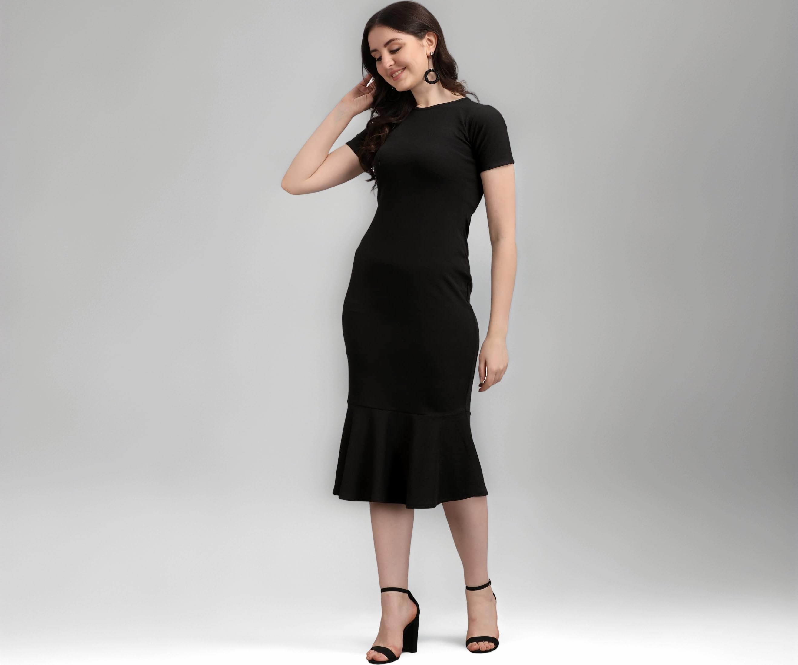 Women’s Bodycon Midi Dress(Ruby-001-to-008)