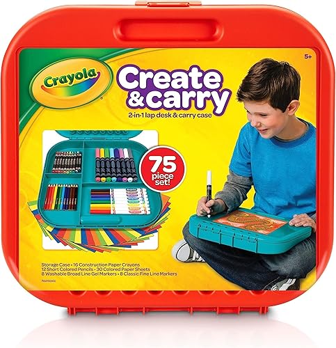 Crayola Create n Carry kit portable de herramientas de arte más de 75piezas gran regalo Crayola Create n Carry kit portable de herramientas de arte más de 75piezas gran regalo