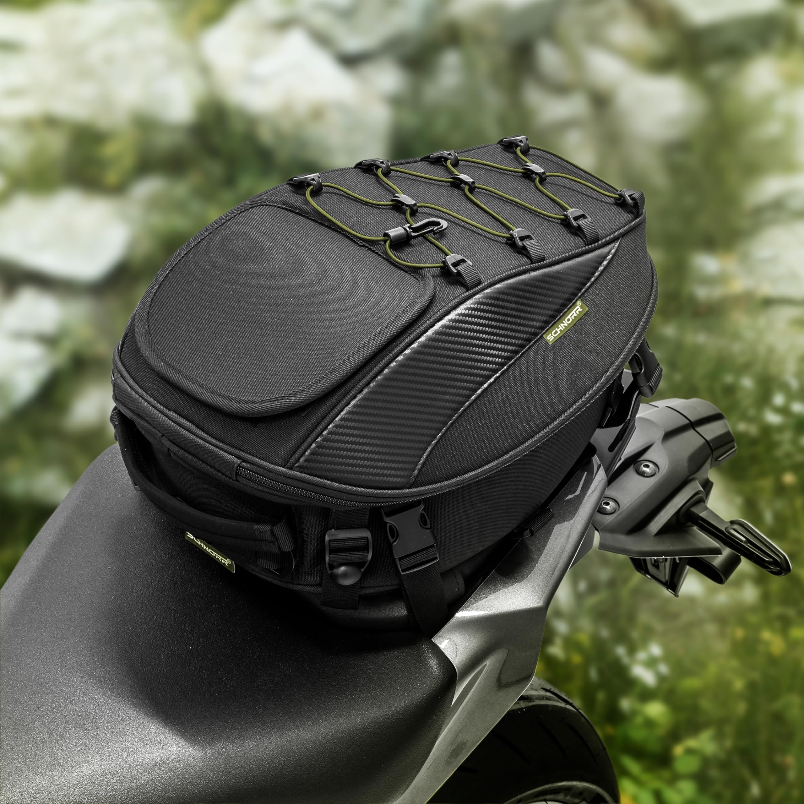ZIEGER Motorrad Hecktasche 30 L - Rucksackfunktion + Gratis-Regenhülle - SCHNORR TB30