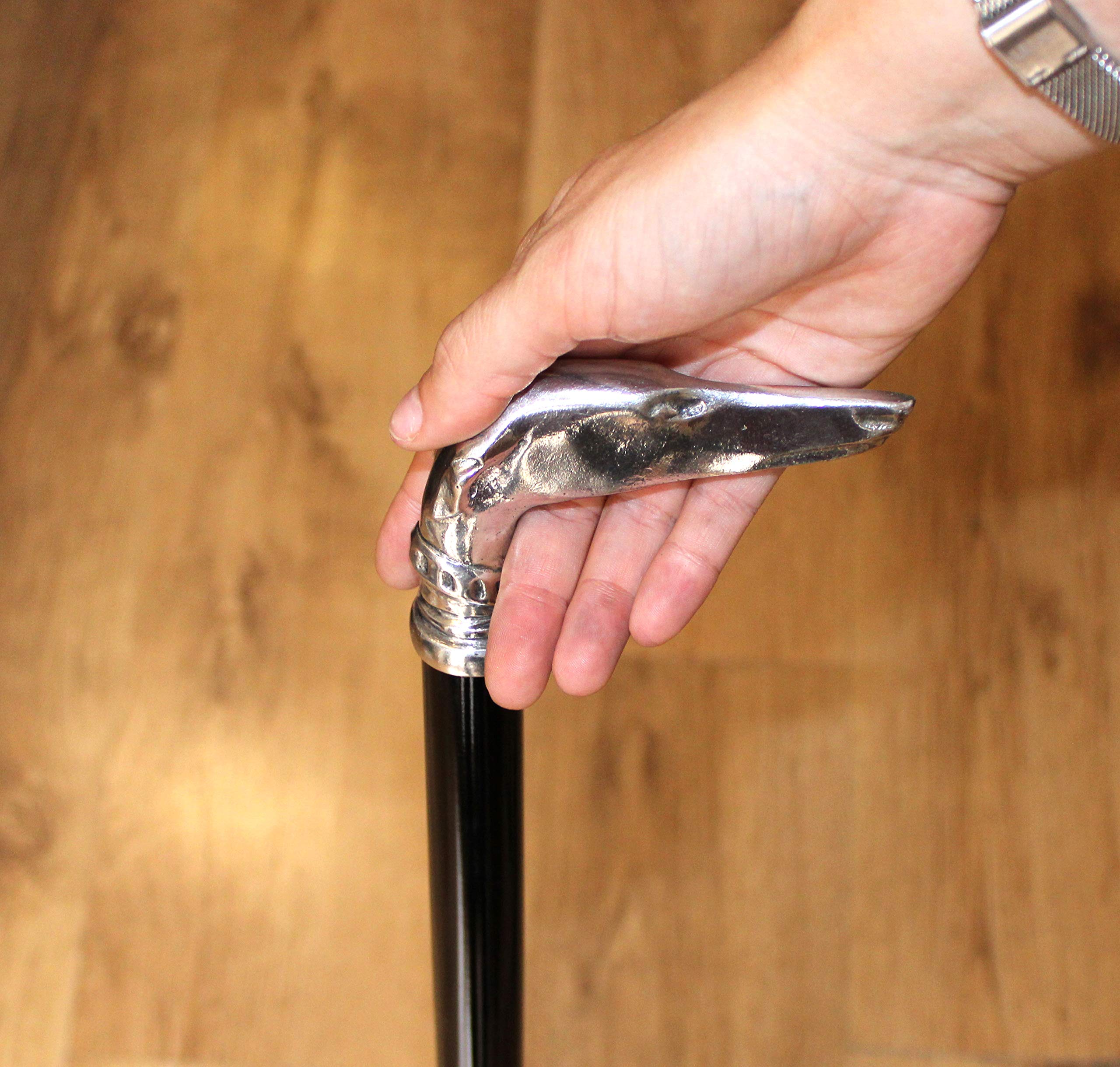 Bastón de Paseo Estable en Madera de Haya, Novio Personalizado - Elegante Hombre.