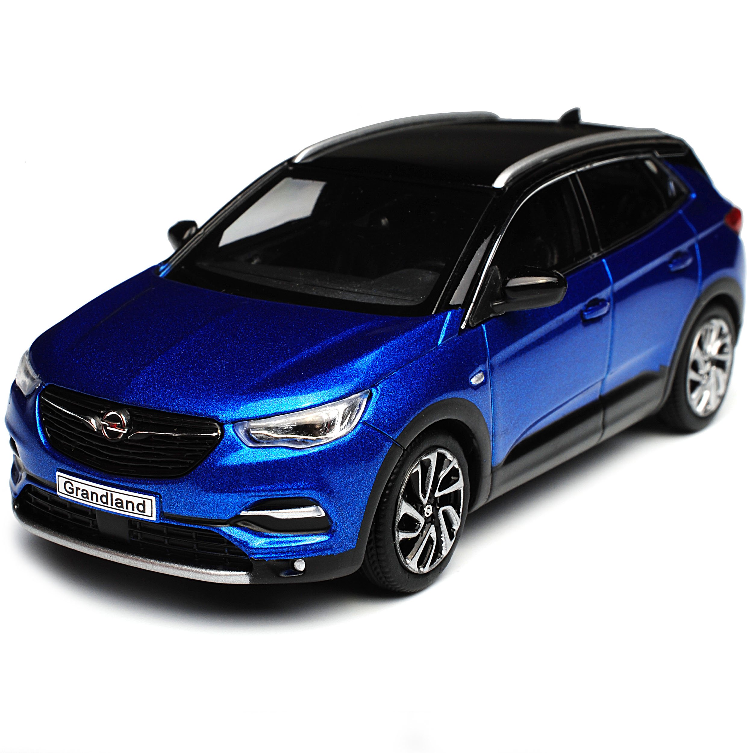 Kyosho Opel Grandland X SUV Blau mit schwarzem Dach Ab 2017 1/43 i-Scale Modell Auto