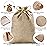 Homum 12x16 Inch 12 PCS Burlap Gift Bags with Drawstring and Gift Tags, Burlap Bags for Party, Christmas, Festival, DIY Craft