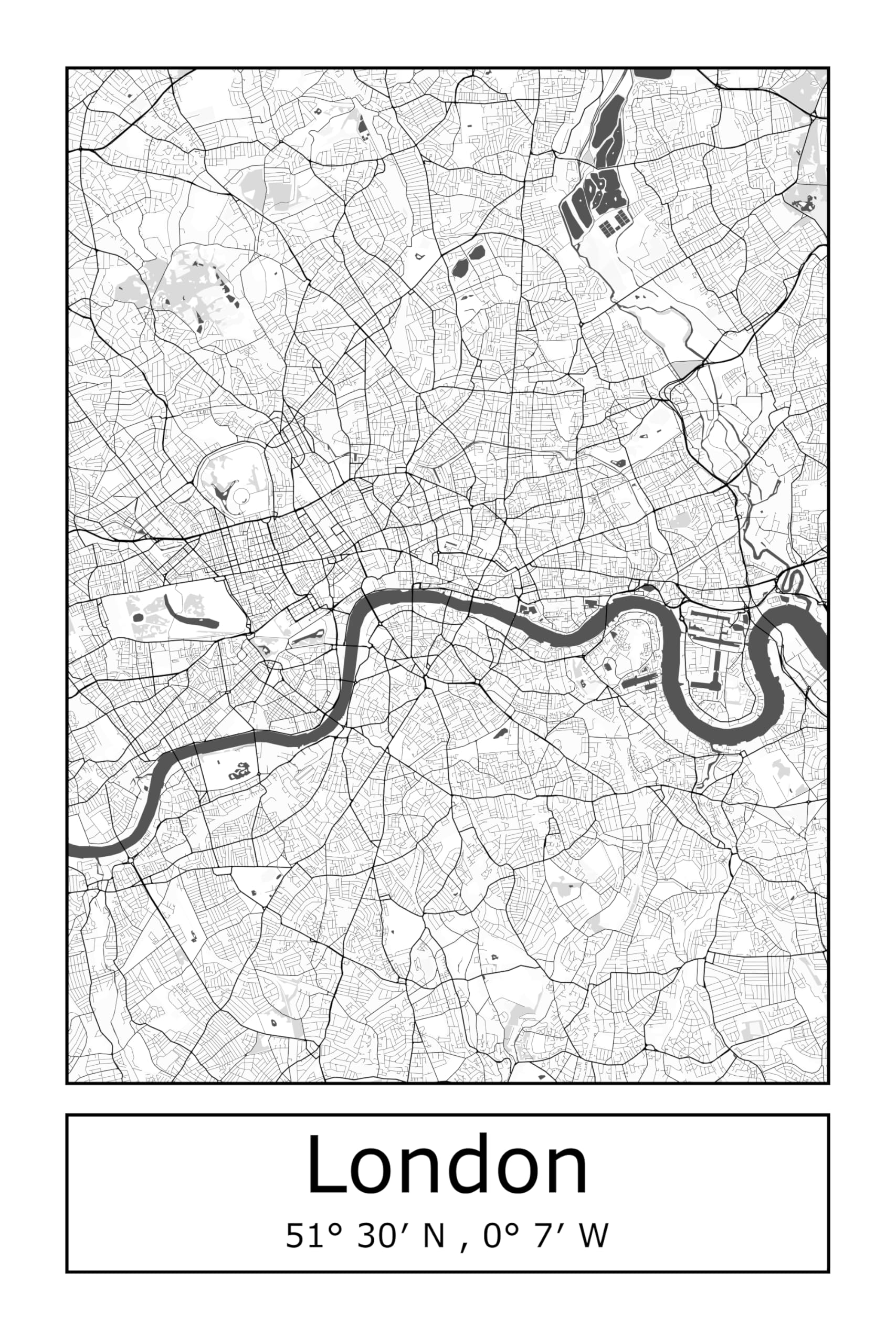 Moin Socks London: Geschirrtuch/Abtrockentuch/Küchenhandtuch mit Karte BZW. Stadtplan von London