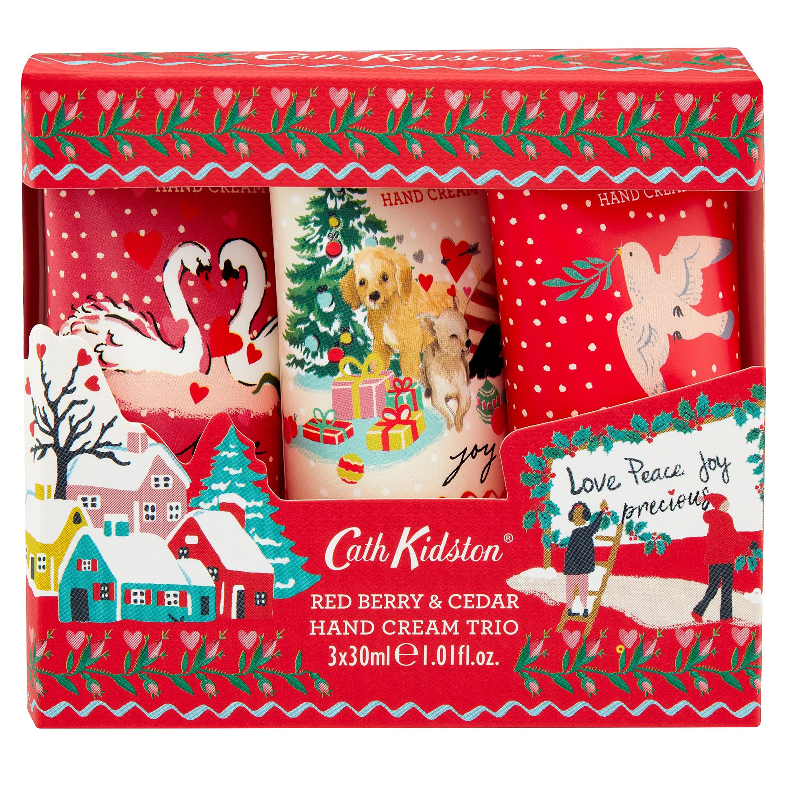 Cath Kidston Beauty Shine Bright Hand Cream Trio In Gift Box, 3 X 30Ml
