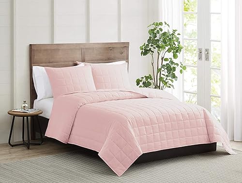 Miniatura 7 de Truly Calm Home for Health - Silver Cool Collection - Juego de edredón y funda de almohada King de 3 piezas - Antimicrobiano, control de olores -