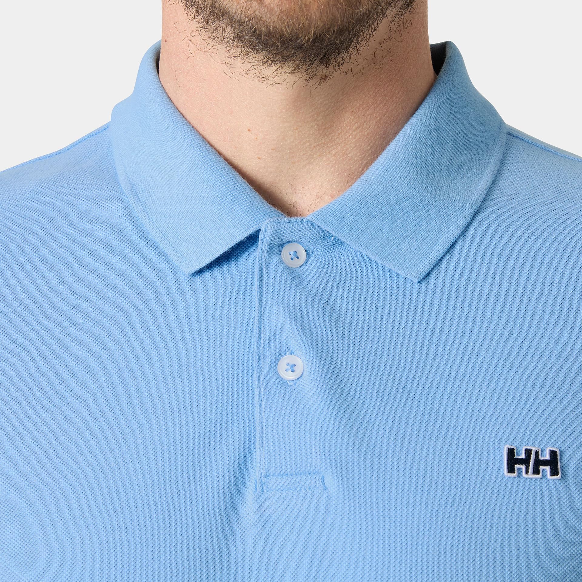 Helly Hansen Męskie polo Hudson, jasnoniebieskie, L, Jasnoniebieski, L