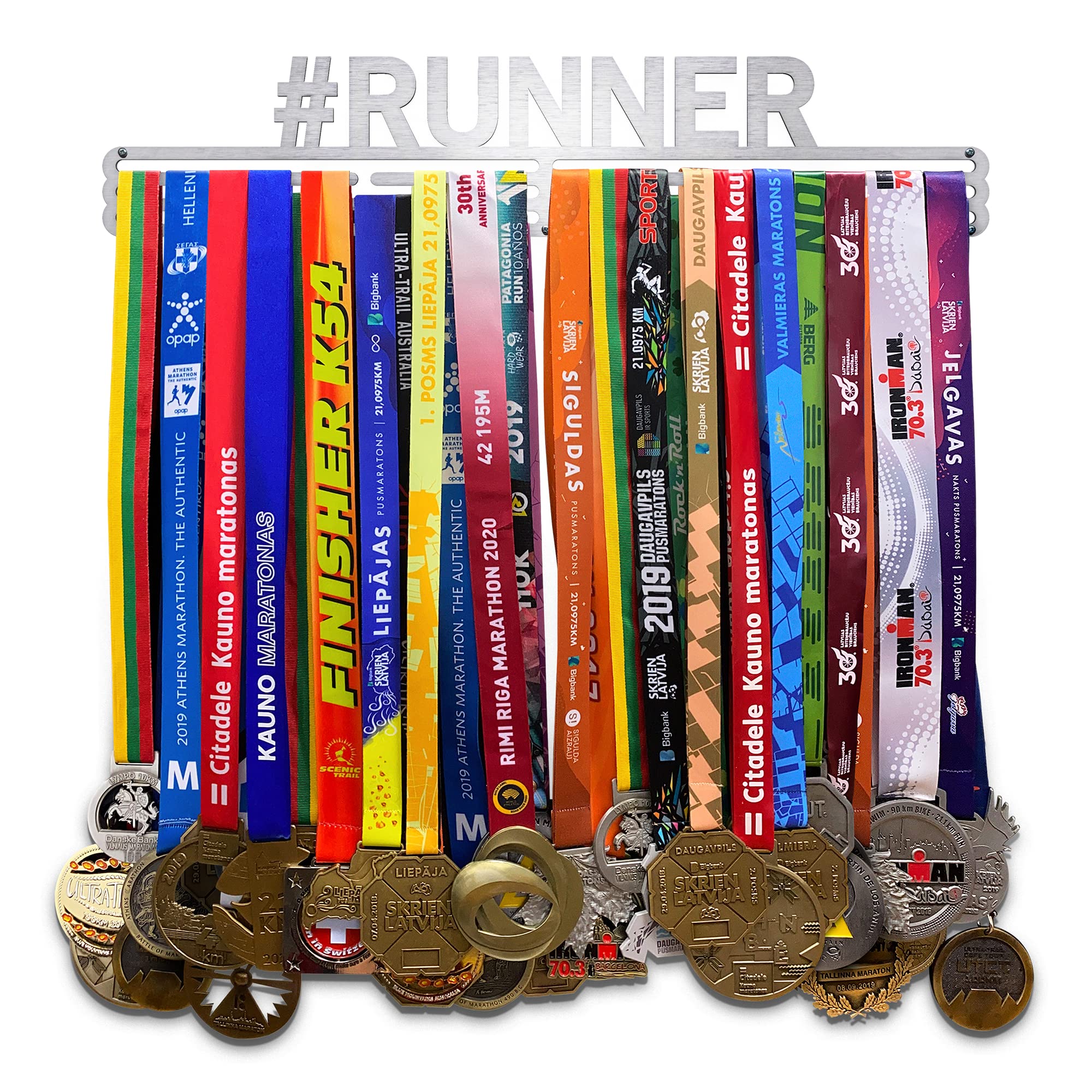 United Medals Portamedaglie Da Parete Per Runner - Esponi Le Tue 48 Medaglie Con Stile! - Foto 2