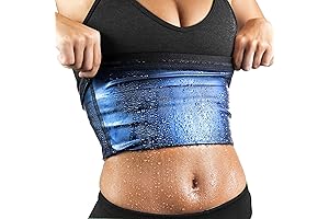 Neoprene-Free Waist Trimmer for Women: Sauna Sweat Fitness Belt for Weight Loss...