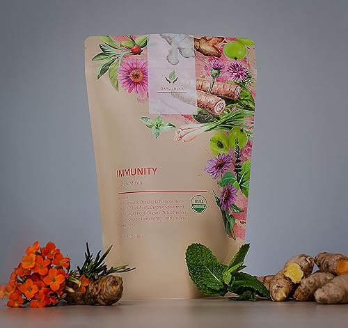 Miniatura 57 de Gardenika - Té orgánico de hojas sueltas Descongestivo, a base de hierbas, sin cafeína, certificación kosher de la KSA, mezcla ayurvédica