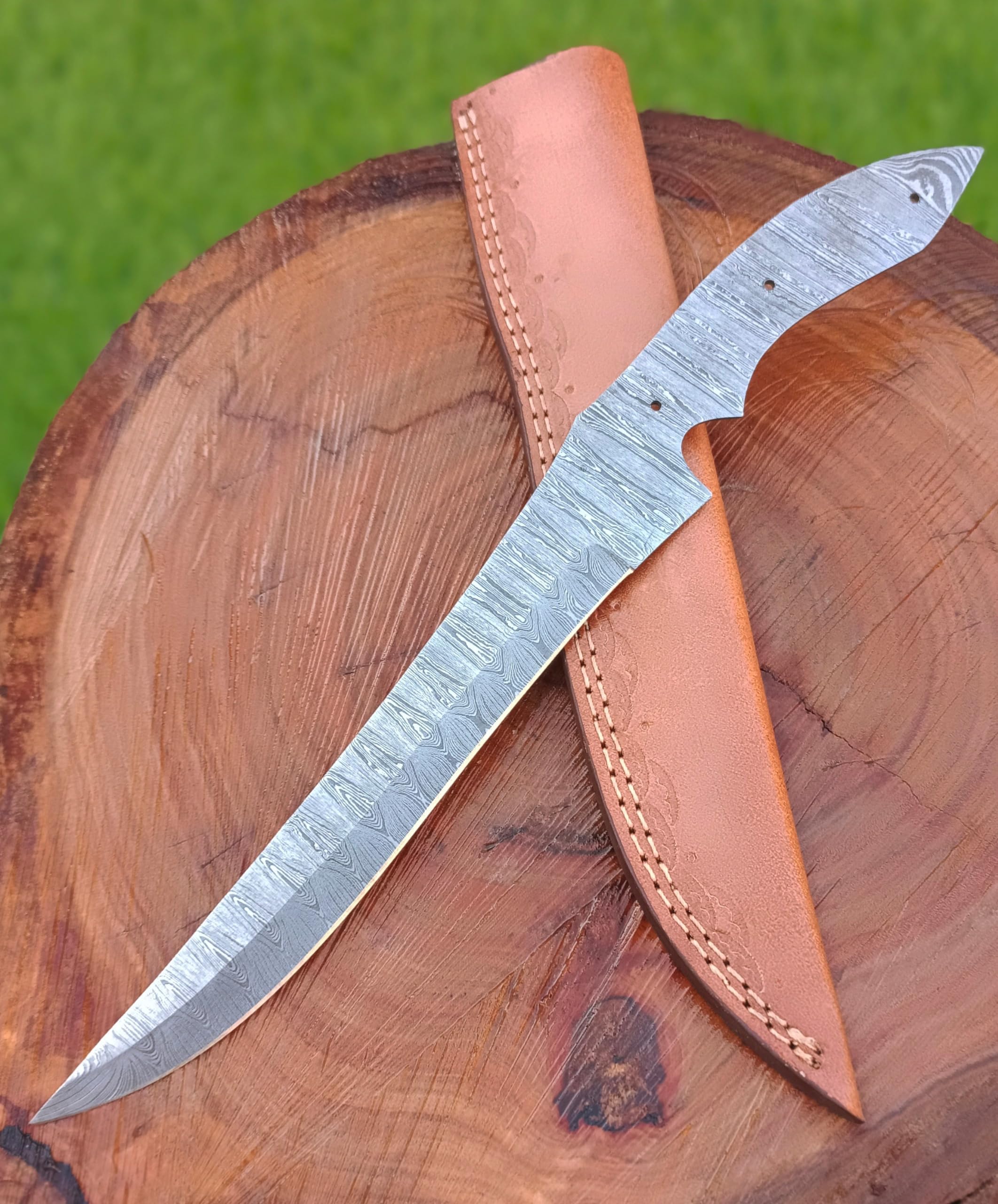 Blank Blade 13 Damascus Steel Fillet Knife Blade with