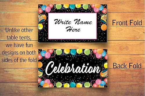 Miniatura 8 de Stonehouse Collection Tarjetas de lugar con nombre del oeste, 25 tarjetas de presentación de cactus para invitados, tiendas de campaña de mesa para