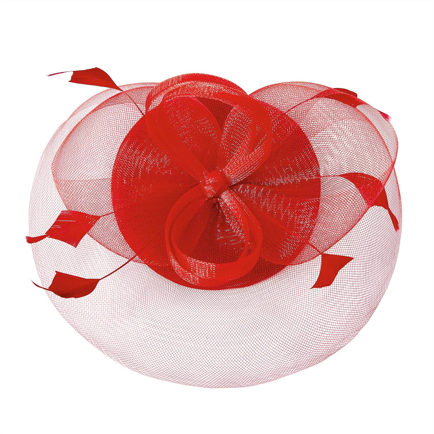 Zando 2025 Fascinators Hats for Women Ken-Tucky Derby Flower Tea Hat Mesh Feathers Headband Hair Clip for Wedding Cocktail - Image 8