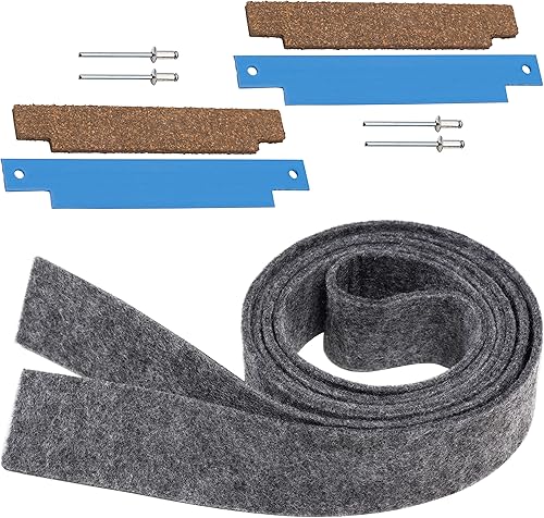 BlueStars 33001807 y 306508 - Sello de fieltro para tambor de secadora con kit de rodamientos de vaso, compatible con secadores Whirlpool y Kenmore,