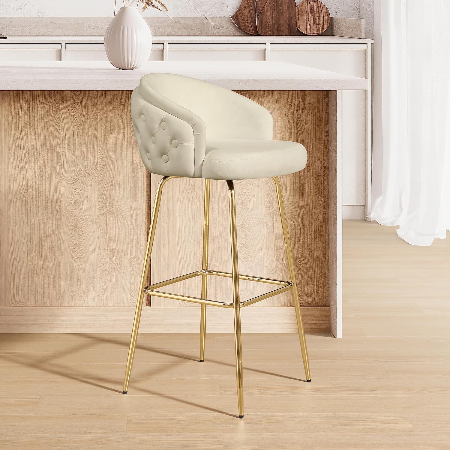 Art Leon Swivel Bar Stool, 30 Inch Counter Height Bar Stool