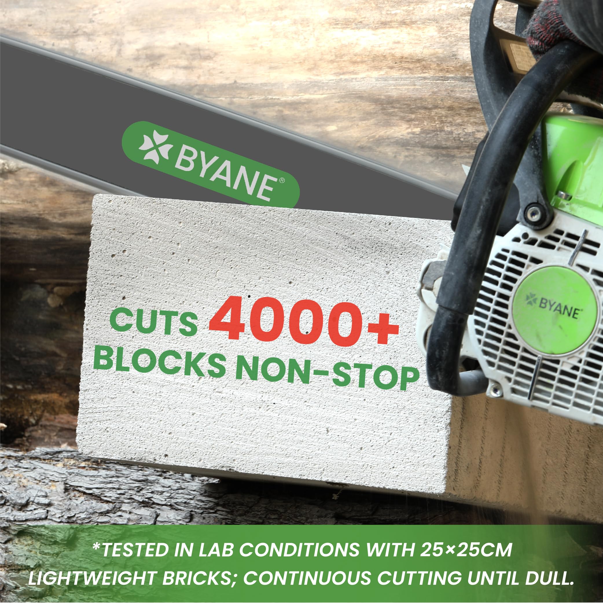 BYANE Cadena de sierra de carburo de tungsteno de 50 cm 3/8" 1,6 mm 72 TG (1 cadena) | Con Stihl 36210000072, MS 260, MS 270, MS 290, MS 291, MS 291 C-BEQ, MS 310, MS 311, MS 341, MS 360, etc