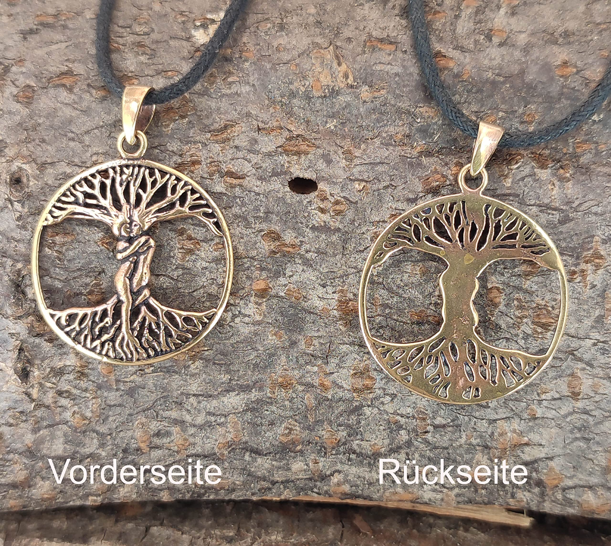 Kiss of Leather Pendentif arbre de vie en bronze, br. 176, Bronze